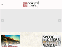 Tablet Screenshot of orientalherb.com